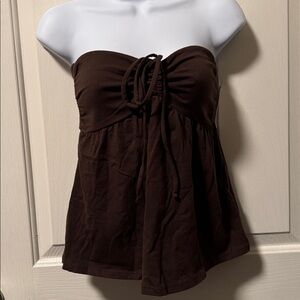 Strapless Cinched Babydoll Top